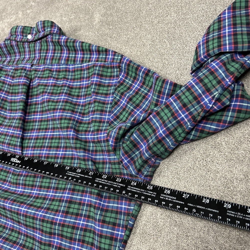 Sid Mashburn Shirt Mens Large Long Sleeve Button Down Plaid Pocket Casual - Picture 6 of 9
